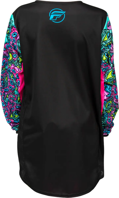 Youth Kinetic Mutant Jersey Black/Multi Ym - FLY RACING