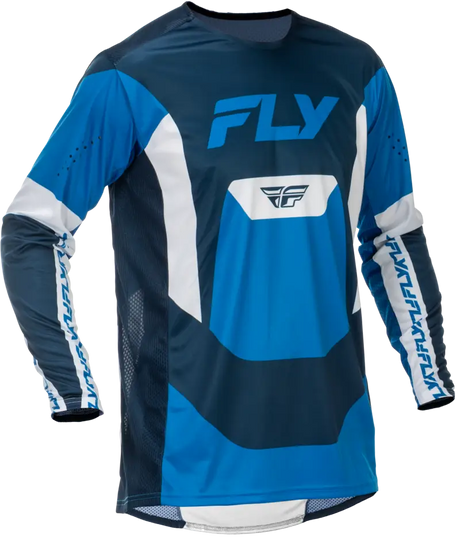 Youth Lite Jersey Blue/White Yxl - FLY RACING