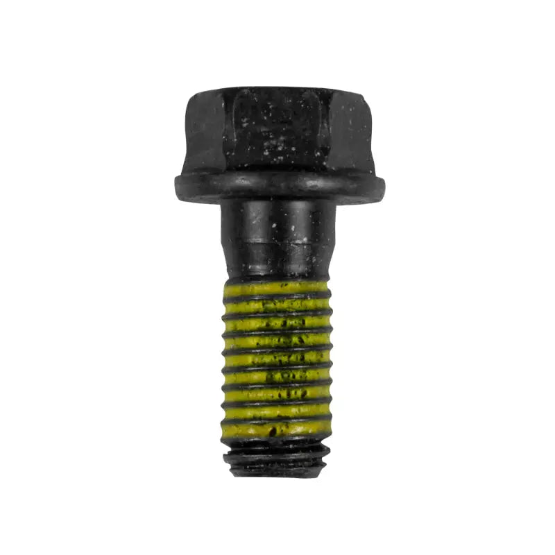 Black Bolt with yellow thread sealant for Yukon Gear replacement axle bolt in GM trucks