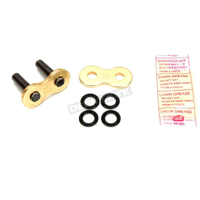 ZJ530VX3G D.I.D Master Link Rivet 530Vx3 Gold - Chains