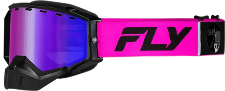 Zone Elite Snw Goggle Pink/Blk W/Plrzd Rose Lens - FLY RACING
