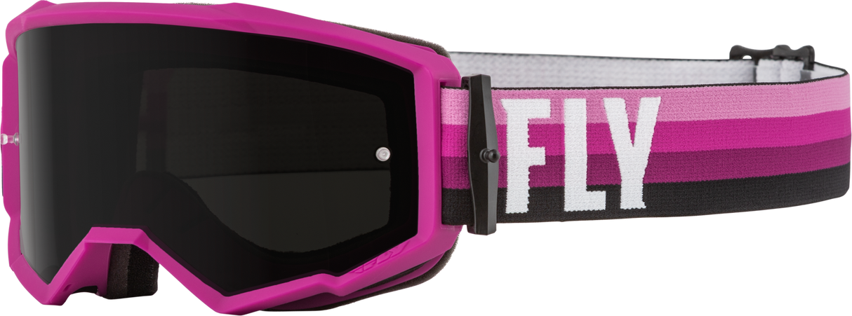Fly Racing Fly Racing 37-51497 Zone Goggle Pink/Black W/ Dark Smoke Lens