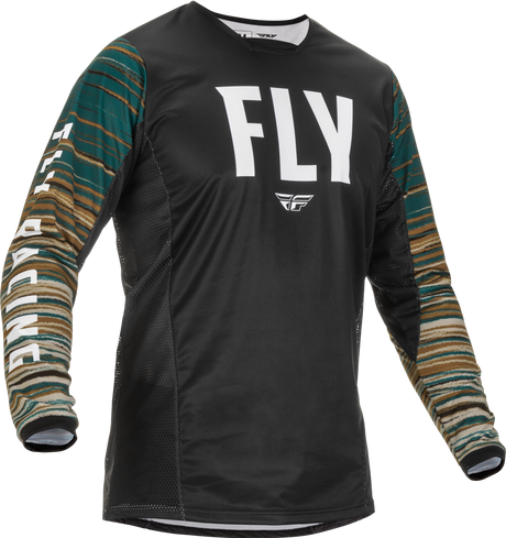 Fly Racing Fly Racing 375-520M Kinetic Wave Jersey Black/Rum Md