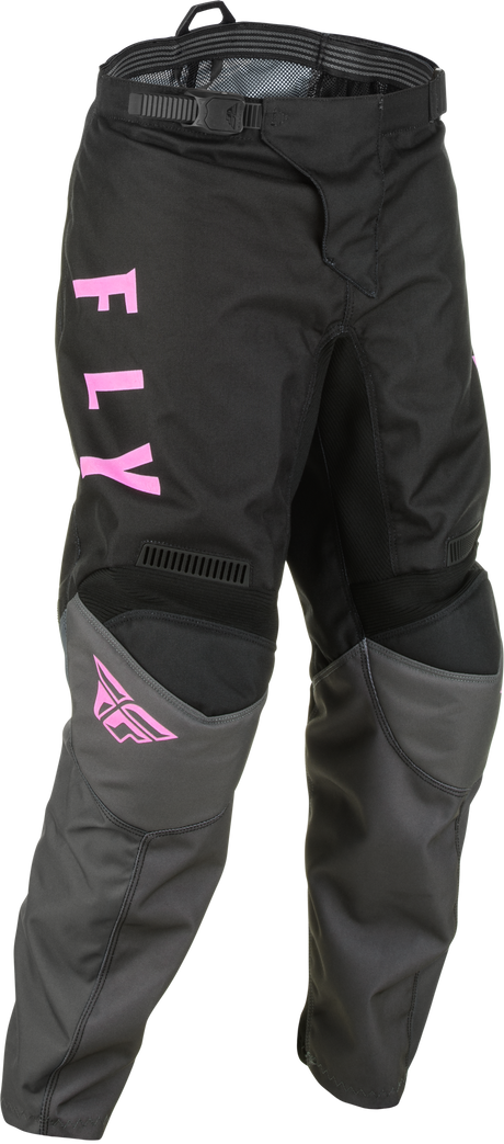 Fly Racing Fly Racing 375-83118 Youth F-16 Pants Grey/Black/Pink Sz 18