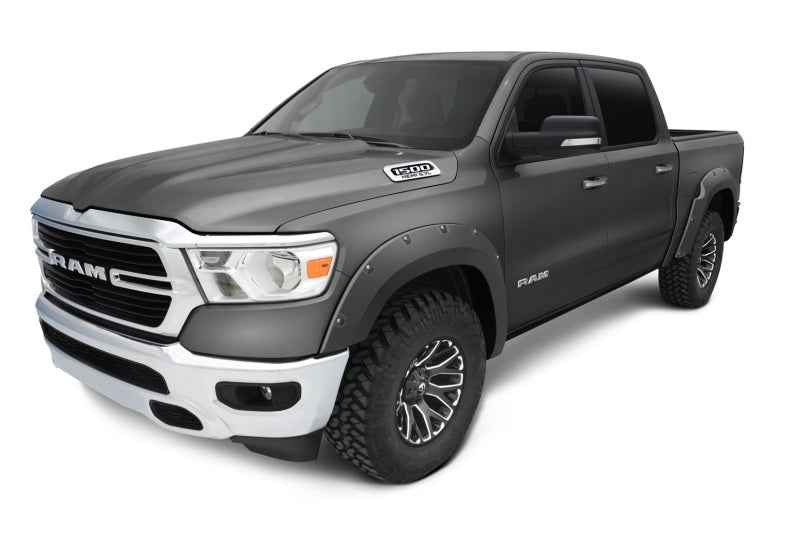 Bushwacker OE Style Color-Matched Front & Rear Fender Flares | 4 pcs. Granite Crystal Metallic, Smooth Finish | 50928-65 | Fits 2022 - 2024 Ram 1500 (Excludes Rebel & TRX Models)