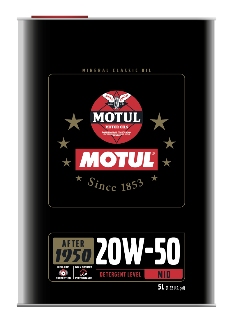 Motul 20W50 Classic Performance Oil - 4x5L - Case of 4