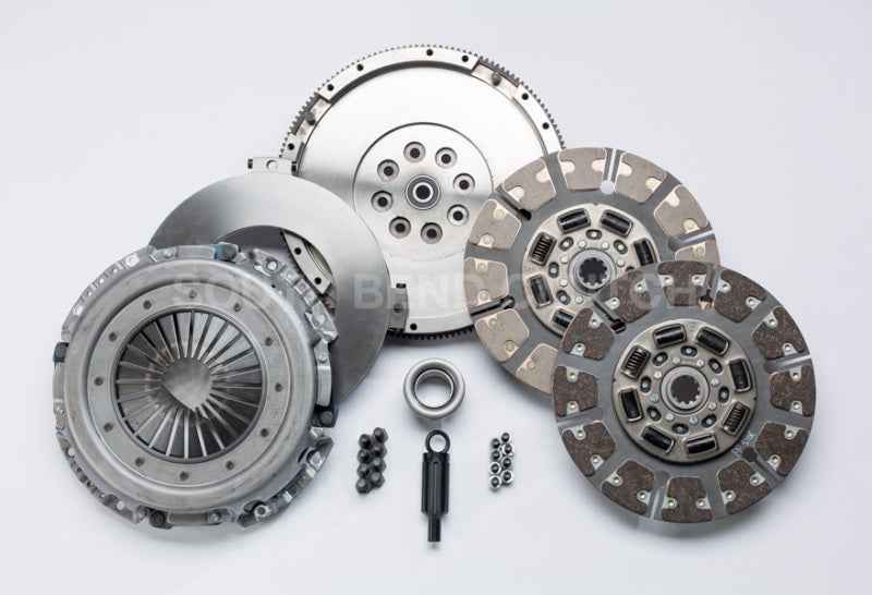 South Bend Clutch FCSDD3250-6 Clutch Kit (99-03 Ford 7.3 Powerstroke ZF-6 Street Dual Disc Ford/Cummins Conv)