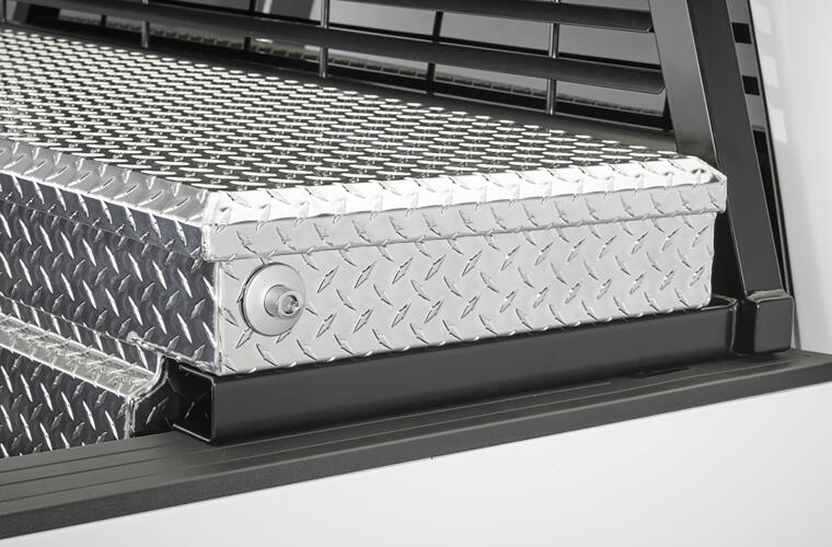 Headache Rack Mounting Kit For Backrack Racks; Black; Can Be Used With Cross Bed Tool Box; Not compatible With Tonneau Cover Adapter Brackets; No Drilling Required