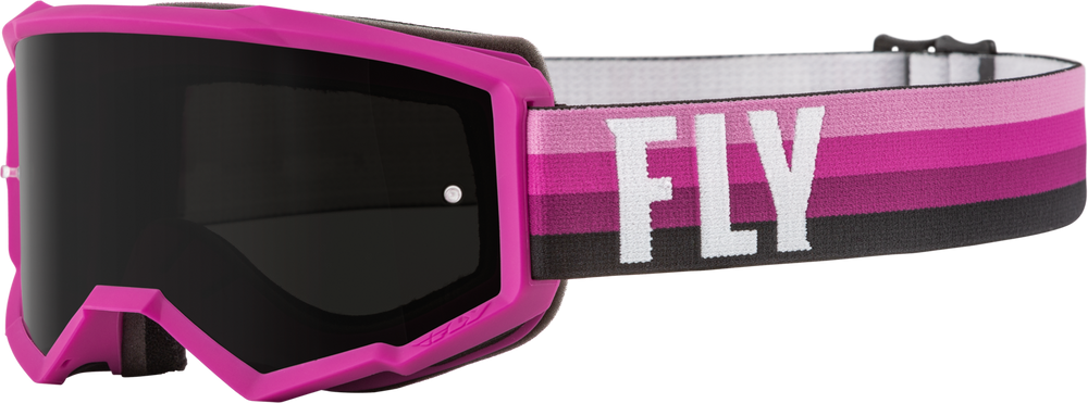 Fly Racing Fly Racing 37-51716 Youth Zone Goggle Pink/Black W/ Dark Smoke Lens