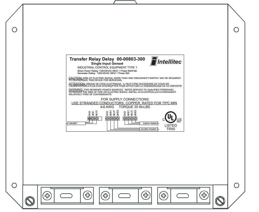 00-00803-300 Power Transfer Switch Relay