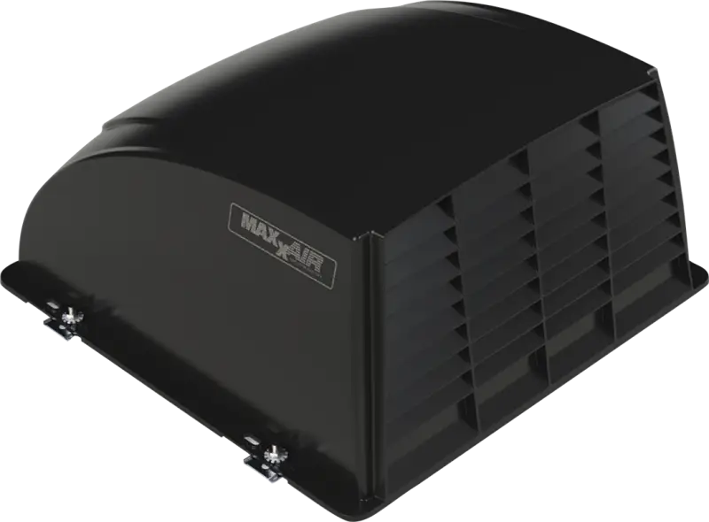 Maxxair Vent Maxxair I+ Vent Cover Black, 14x14 Inch Roof Vent Cover, Vented Design for Efficient Air Circulation, Durable Polyethylene, Exterior Dome Mount, 19-1/4 Inch Length, 18-1/2 Inch Width.