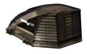 Maxxair Vent Maxx II Vent Cover Smoke with advanced aerodynamic design and easy-to-open hinged brackets.