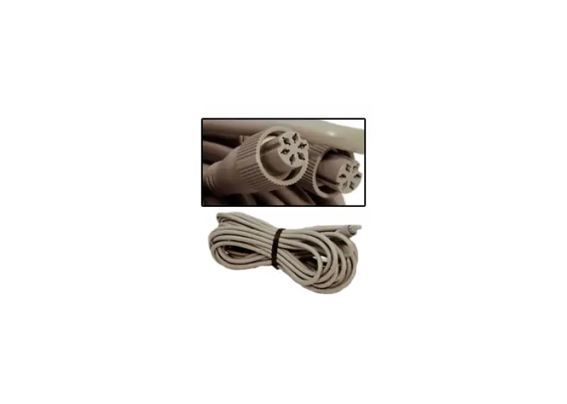 Gray furuno nmeacable with 2x6pinconnector and multi-pin connectors, 10M length