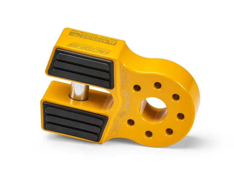 Factor 55 Flatlink Winch Shackle Mount in vibrant yellow finish, designed for durability and strength in off-road and marine winching operations, RV, Automotive, Powersports, exterior, truck accessories, interior, truck bed, RV parts, Winches & Hitches, AVADA - Best Sellers, Powersports Accessories