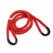 Factor 55 Kinetic Energy Bridle 7/8" X 10' for off-road recovery and towing, red rope with black end loops.