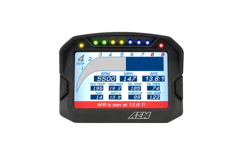 AEM 30-5603 AEM CD-5LG Carbon Logging Digital Dash Display w/ Internal 10Hz GPS & Antenna