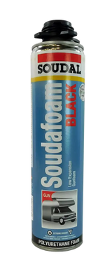 Soudal Soudafoam Black 24Oz. can for filling gaps and cracks in RV chassis, pipes, and vents. Suitable for vinyl, PVC, steel, and common building substrates. Ideal for automotive, powersports, off-road, marine, exterior, truck accessories, interior, truck bed, and RV parts. AVADA - Best Sellers
