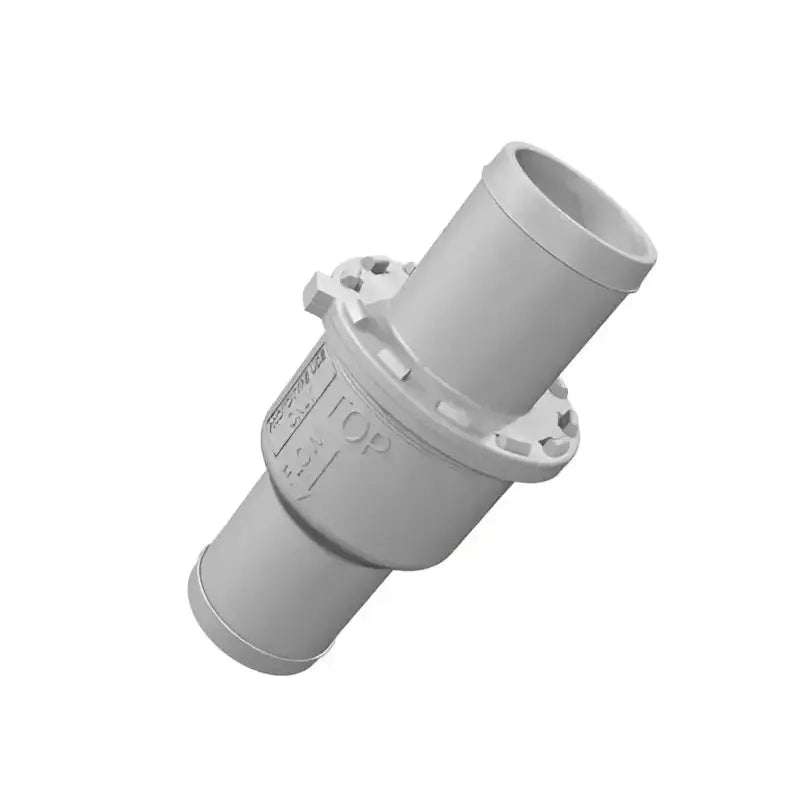 Gray plastic pipe connector for Attwood Marine ASM-Grommet Check Valve system