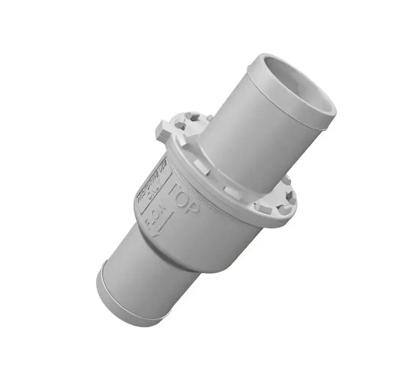 Gray plastic pipe connector for Attwood Marine ASM-Grommet Check Valve system