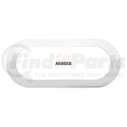 Oval white trim ring with chrome bezel for 00212327p Optronics Poly build