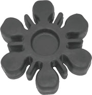 Black rubber snowflake-shaped coupler damper kaw for smooth vibration control