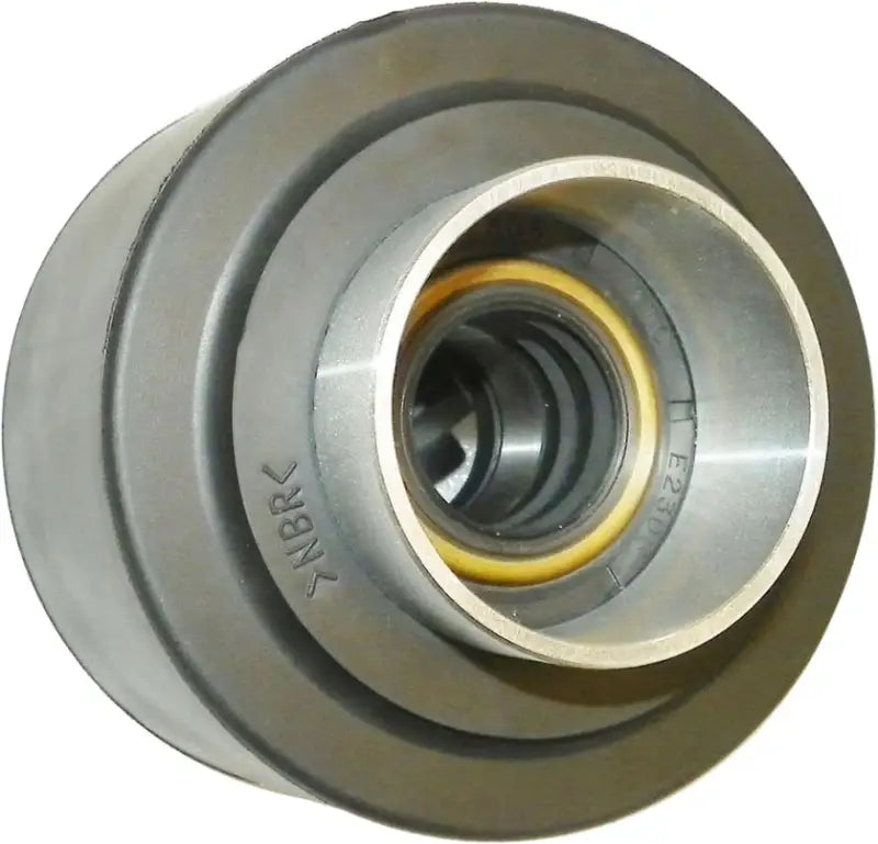 Dark gray automotive clutch pulley with bearing housing Yam Vx 110 for Yamaha vehicles