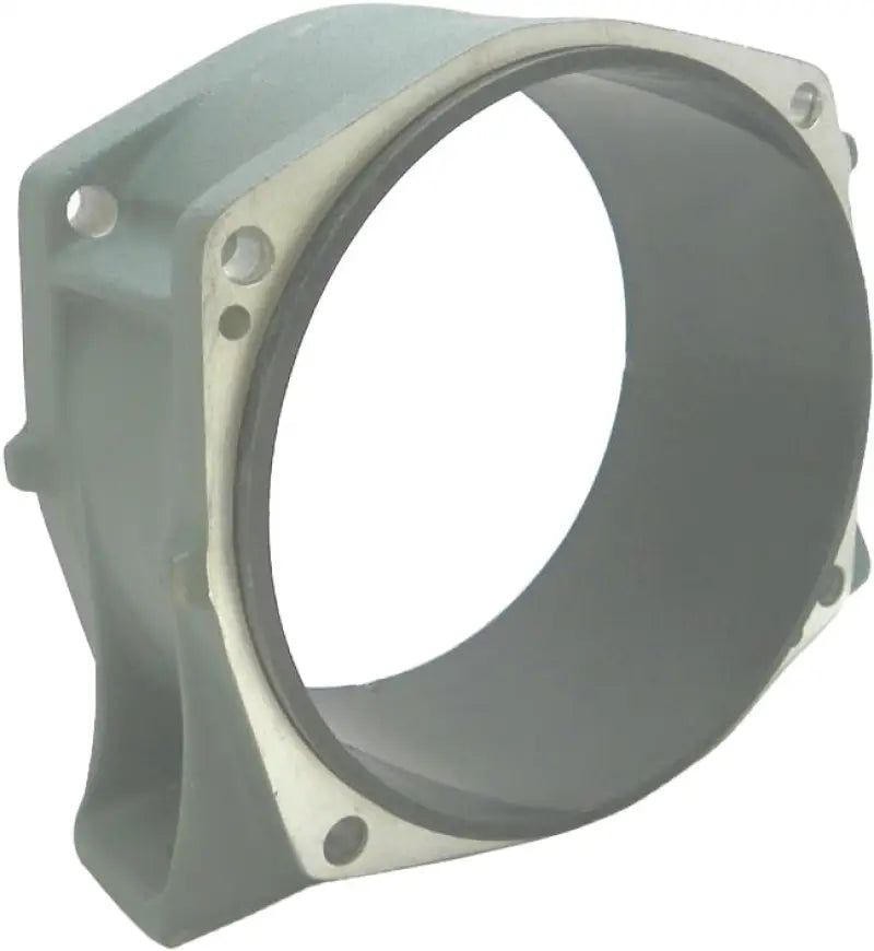 Gray jet pump housing Yam with round opening and bolt holes for industrial use