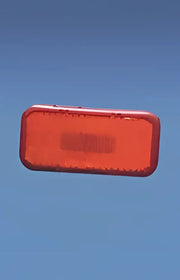Red rectangular clearance light designed for RV, automotive, powersports, off-road, marine, exterior, truck accessories, interior, truck bed, RV parts applications, RV Lighting, Audio & Electronics, Lighting - Towing Clearance Lights, AVADA - Best Sellers