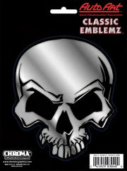 003040 Chroma Decal Mean Skull Chrome Classic Emblem De
