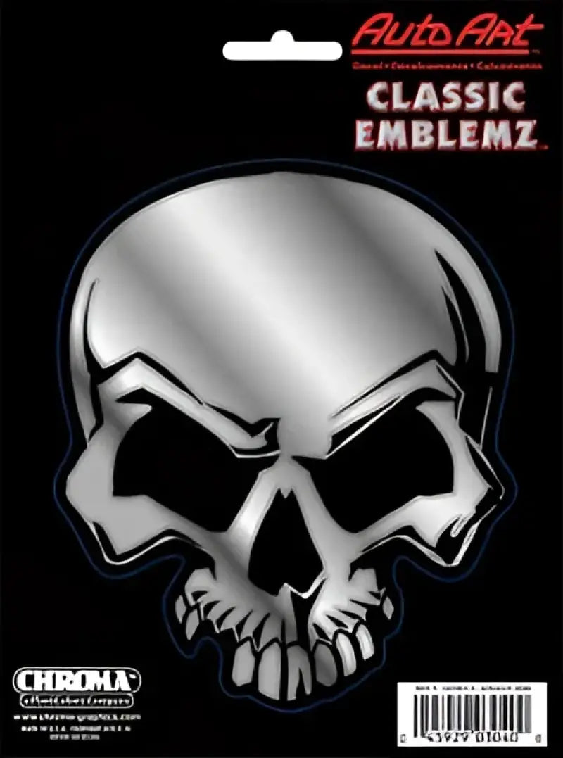 003040 Chroma Decal Mean Skull Chrome Classic Emblem De