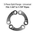00339 Nickson Exhaust Pipe Flange 1-3/4 Inch To 1-7/8 Inch Inside 