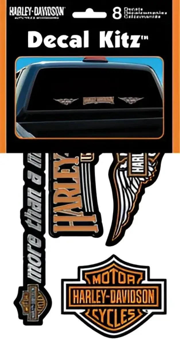 003900 Chroma Decal Harley-Davidson 8Pc Decal Kit Ac