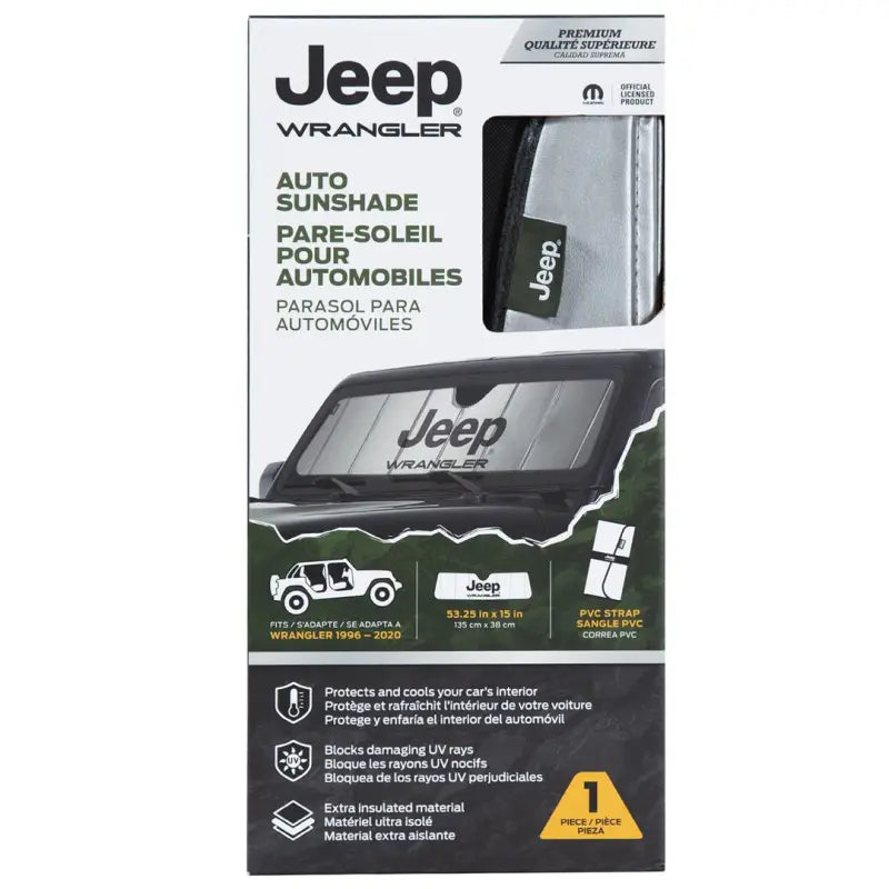 003962W01 Plasticolor Jeep Wrangler Specific Fit Accordio - Windshield Shade