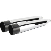 005-4380499D Tbr Comp S Slip-On Touring Tc Chrome W/Blk Aluminum End Cap - RV and Auto Parts