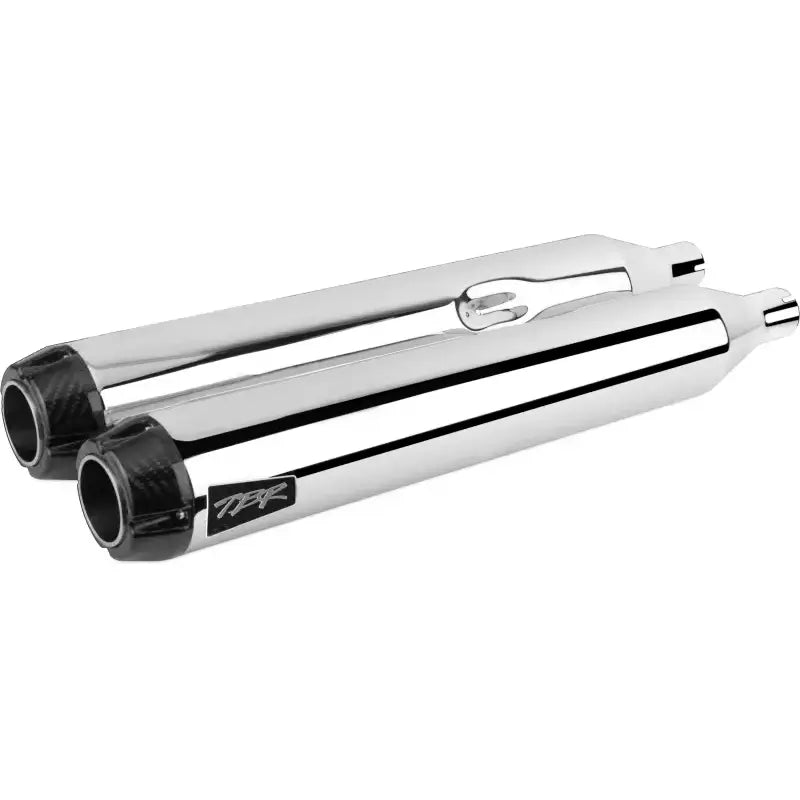 005-4550499D Comp S Slip On Touring M8 Chrome W/Carbon End Cap - Comp-S Slip-On