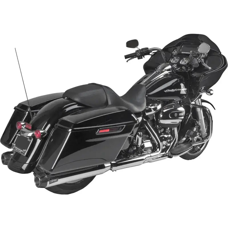 005-4550499D Comp S Slip On Touring M8 Chrome W/Carbon End Cap - Comp-S Slip-On