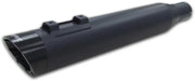 005-4640199-BS Tbr Comp S 2In1 Exhaust Touring M8 Black W/Black Slash End Cap - RV and Auto Parts