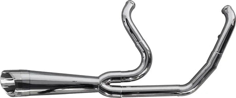 Chrome motorcycle exhaust system 2in1 for Softail M8 005-5120199-P Comp S Turnout