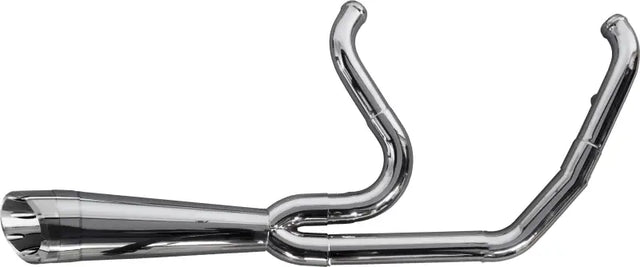 Chrome motorcycle exhaust system 2in1 for Softail M8 005-5120199-P Comp S Turnout