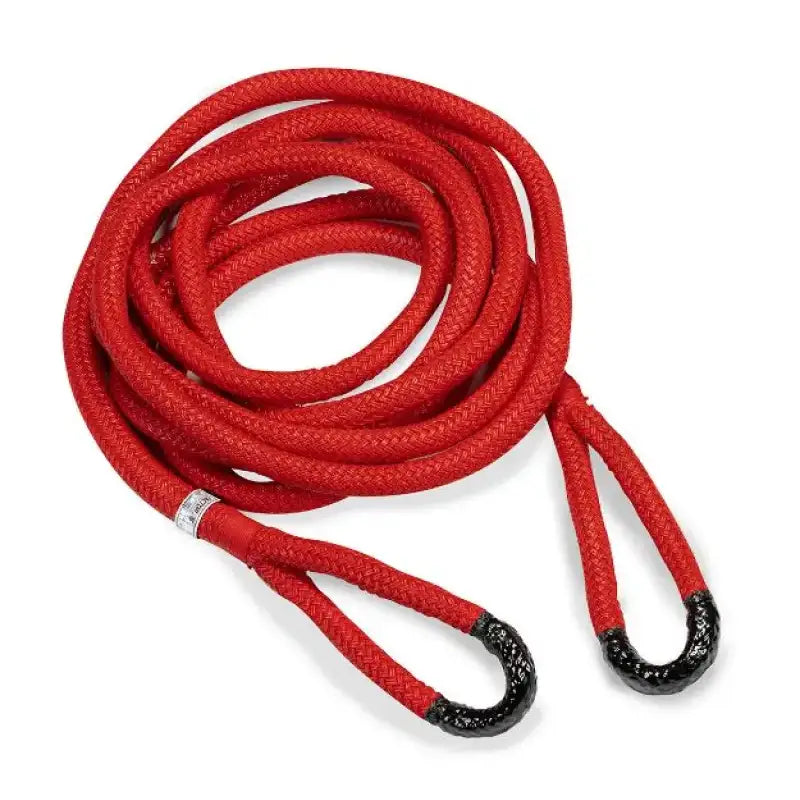 00559 Factor 55 Rope_Kinetic Energy 1-inch by 30-foot off-road recovery rope, durable red material, with reinforced black loops.