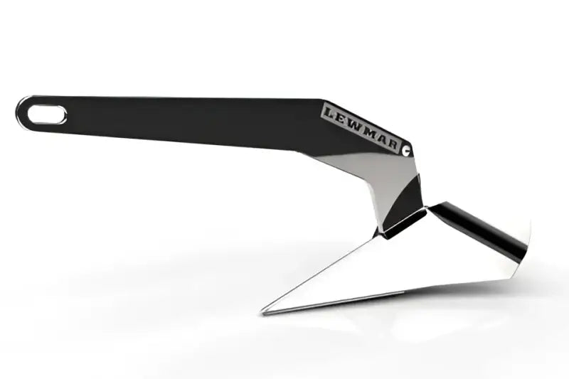 Polished stainless steel Dtx anchor with superior holding power for boats