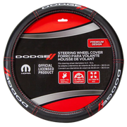 006694R01 Plasticolor Dodge Deluxe Steering Wheel Cover, designed for Dodge vehicles, provides a secure grip, ultimate comfort, and protection from extreme temperatures.