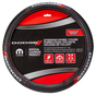 006694R01 Plasticolor Dodge Deluxe Steering Wheel Cover, designed for Dodge vehicles, provides a secure grip, ultimate comfort, and protection from extreme temperatures.