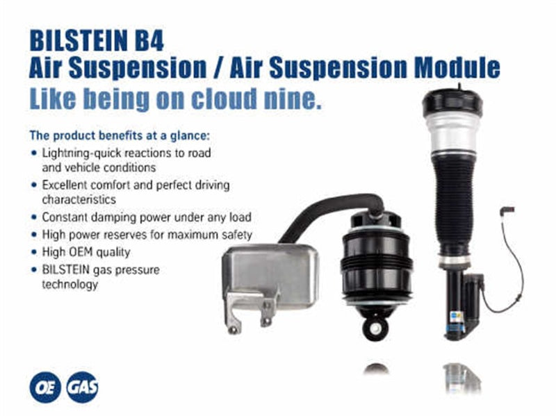 Bilstein 44-156268 Bilstein B4 2007 Mercedes-Benz GL450 Base Front Air Spring with Twintube Shock Absorber