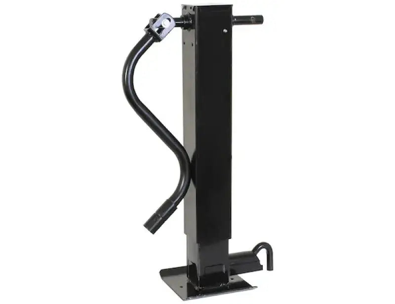 Black trailer jack for Buyers Prod Jack HD with side wind and square mounting