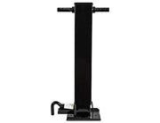 Black trailer jack from Buyers Product for heavy-duty support and stability