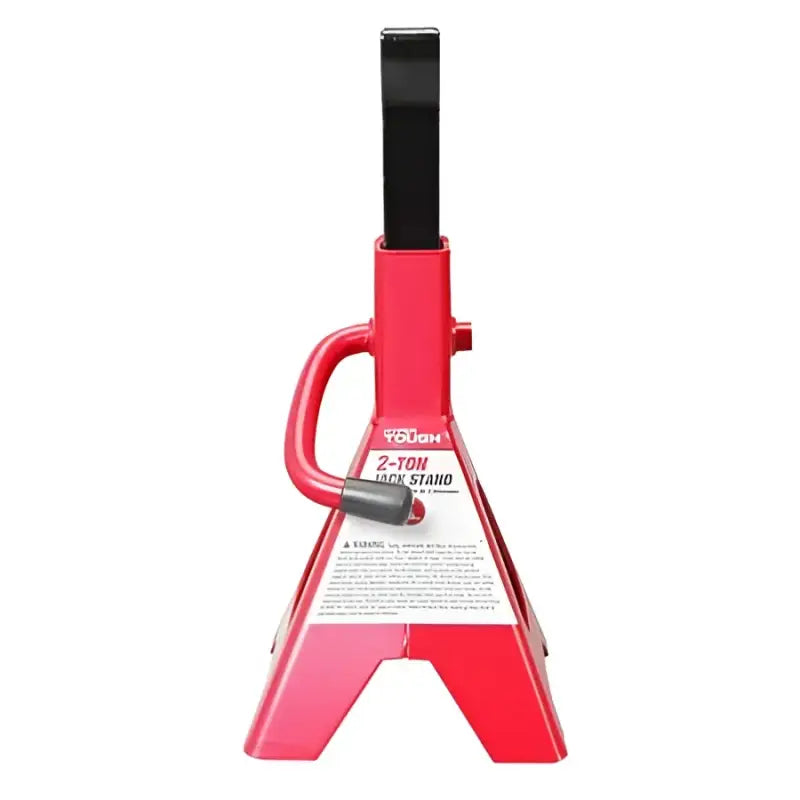 Red 2-ton jack stand from Buyers Prod Jack for safe vehicle support and maintenance