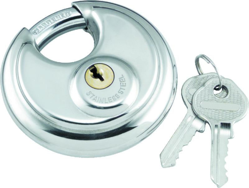 Bike Master 132201 Bully Lock Round Stainless Pad - 132201