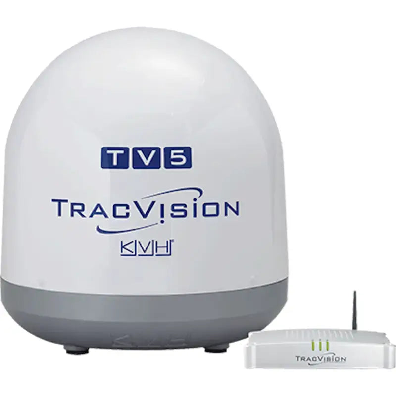 KVH Industry TracVision TV5W white and gray satellite dish for South America