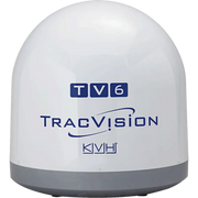 White dome baseplate for KVH Industry Tracvision TV6 satellite antenna system